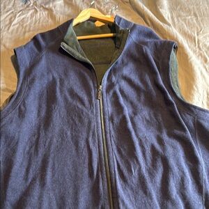 Tommy Bahama flip side Blue and Green Zip-Up Vest